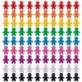 thumbnail image 1 of 100 Peeples - 24mm Plastic Game Piece Tokens in 10 Colors - Bulk Tabletop Game Component Replacement - Fantasy Strategy Game Accessories Upgrade for Carcassonne, Circus, Dos Rios, Agricola, and More, 1 of 7