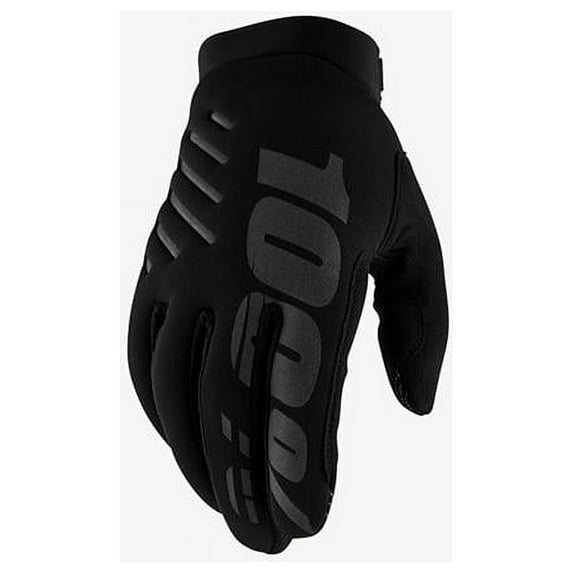 100 Percent 10003-00004 Brisker Cold-Weather Gloves, Black - 2XL