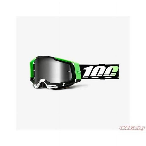 100 Percent 50010-00006 Racecraft 2 Kalkuta Mirror Goggles, Silver