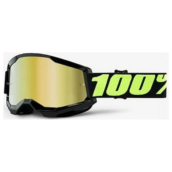 100 Percent 50028-00012 Strata 2 Upsol Mirror Lens Goggles, Gold