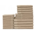 thumbnail image 1 of 100-Percent Cotton 24-Piece Towel Set, 1 of 4
