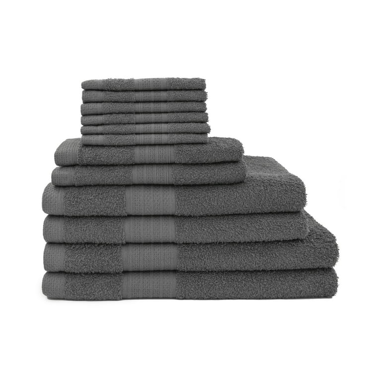 Sobel Westex 03571292100000 100 Percent Cotton Complete 12 Piece Towel Set, Gunmetal