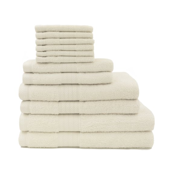 100-Percent Cotton Luxury 12-Piece Towel Set