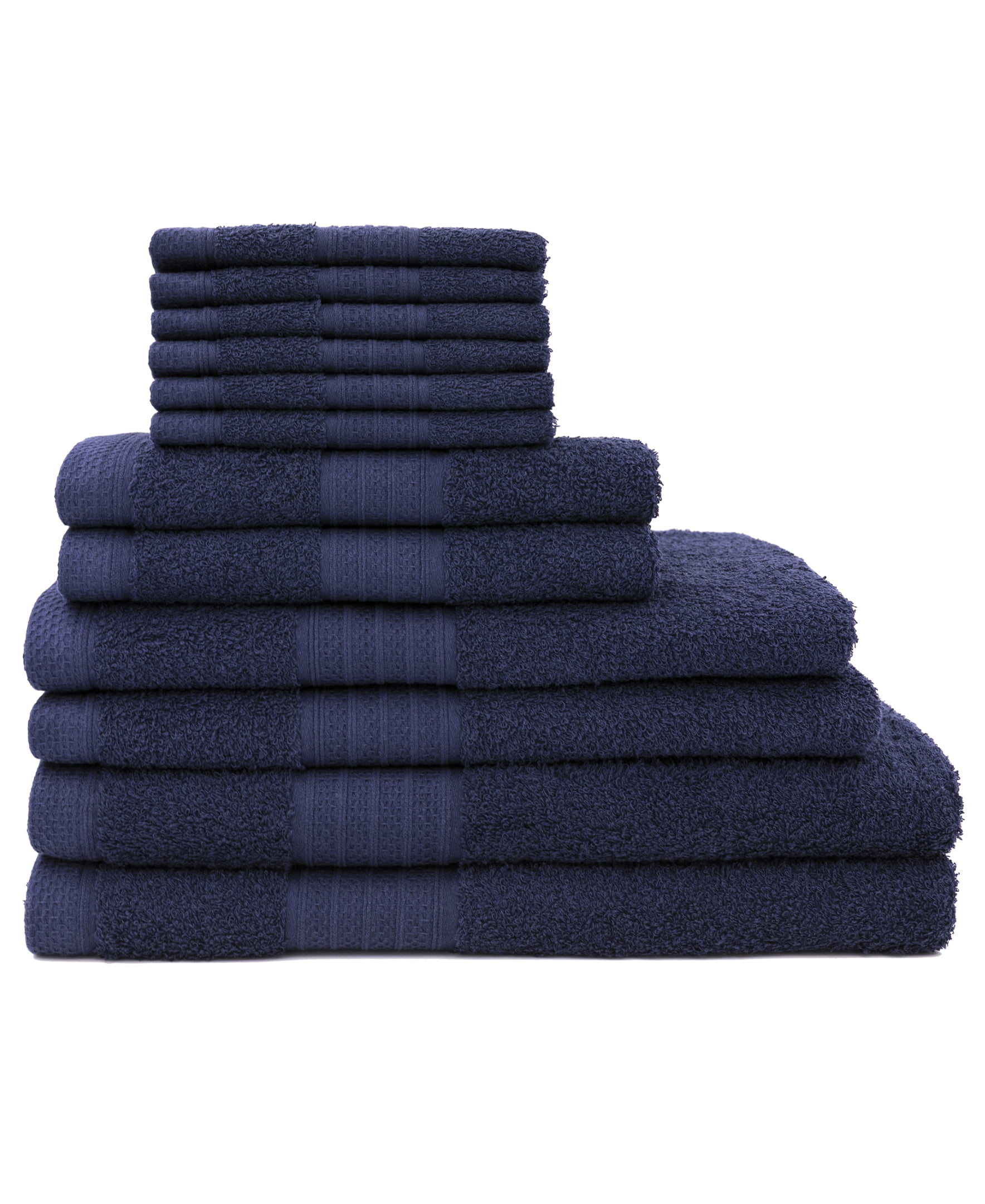 100-Percent Cotton Luxury 12-Piece Towel Set - image 1 of 3