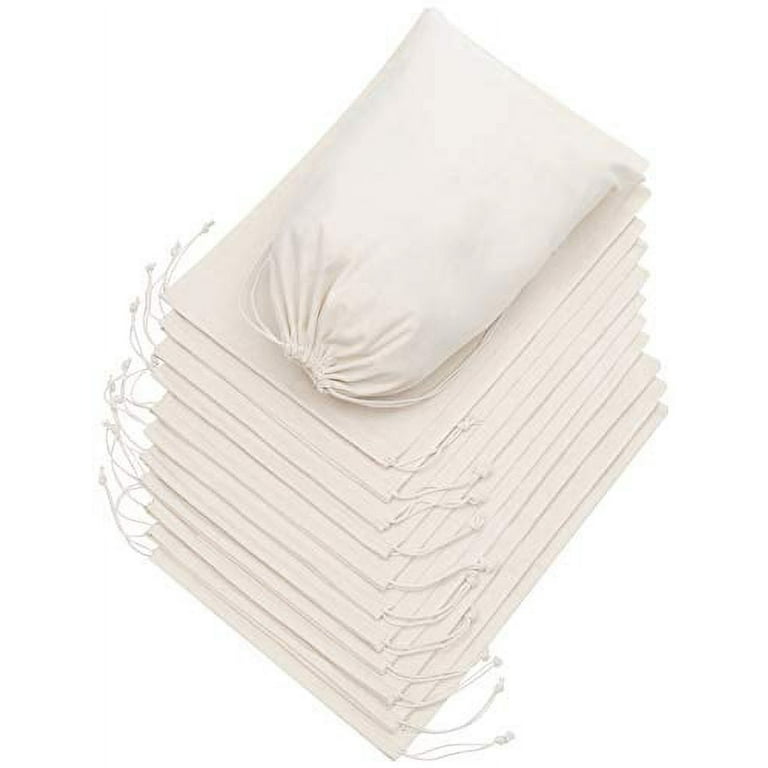 3 x 5 Muslin Bags with Cotton Drawstring (12 PK)