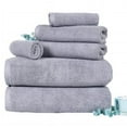 thumbnail image 1 of 100 Percent Cotton Zero Twist 6 Piece Towel Set - Silver, 1 of 1