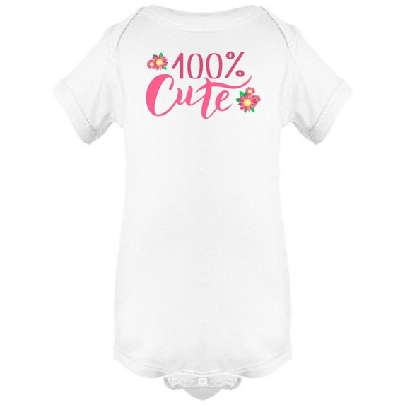 100 Percent Cute Bodysuit Infant -Image by Shutterstock, 24 Months