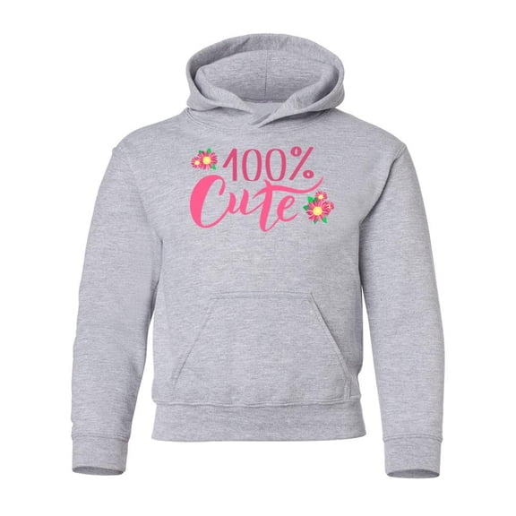 100 Percent Cute Hoodie Juniors -Image by Shutterstock, Medium