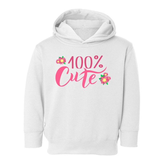 100 Percent Cute Hoodie Toddler -Image by Shutterstock, 4 Toddler