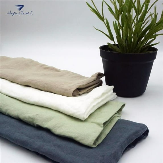 100 Percent French Linen Duvet Cover - Linen Bedding - Classic Luxury - Ultra-Soft & Breathable, Khaki - California King Size