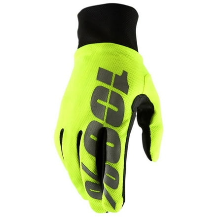 100 Percent  Hydromatic Waterproof Gloves, Fluorescent Yellow - 2XL