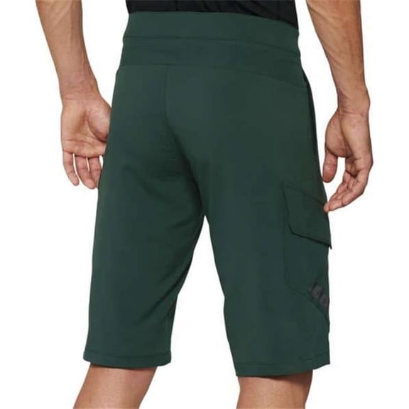 100% Ridecamp Biking Shorts - All Mountain Riding Apparel Forest Green