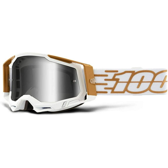 100 Percent Eyewear Racecraft 2 Mayfair Mirror Silver Lens Motocross Goggles