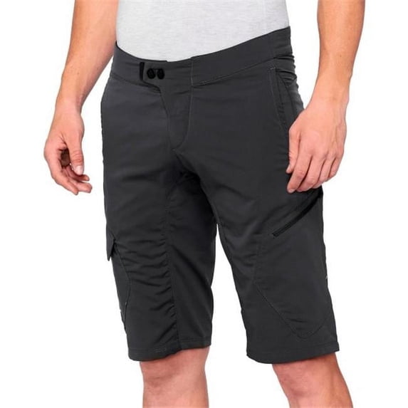 100% Ridecamp Shorts (36, Charcoal)