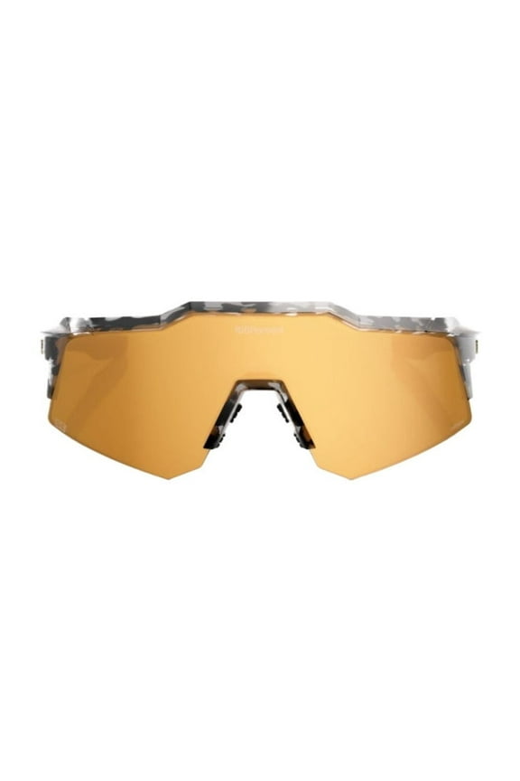 100 Percent SPEEDCRAFT XS Money Mike 3 Polished Black Tortoise with HiPER 24K Gold Mirror Lens