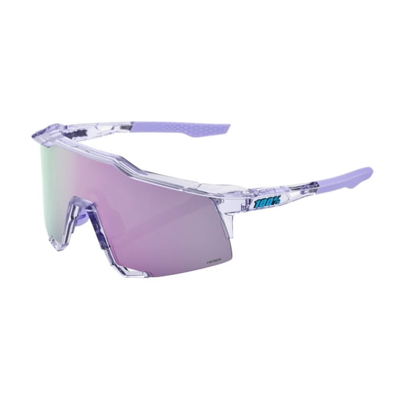 100 Percent Speedcraft Lightweight Polycarbonate Sunglasses with HiPER Lavender Mirror Lens and UV400 Protection (Polished Translucent Lavender)