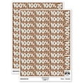 thumbnail image 1 of 100% Percent Teacher Student School Sticker Set - Brown - Matte Finish - 1.5" Small, 1 of 7