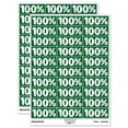 thumbnail image 1 of 100% Percent Teacher Student School Sticker Set - Dark Green - Matte Finish - 1.75" Medium, 1 of 7