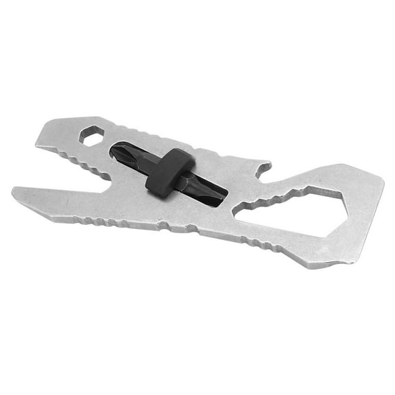 100 Percent Titanium Compact Multi Tool, A High-Quality Pocket Companion With Built-In Drill Bit Holder And Multi Functional Features For Emergency And Everyday Use