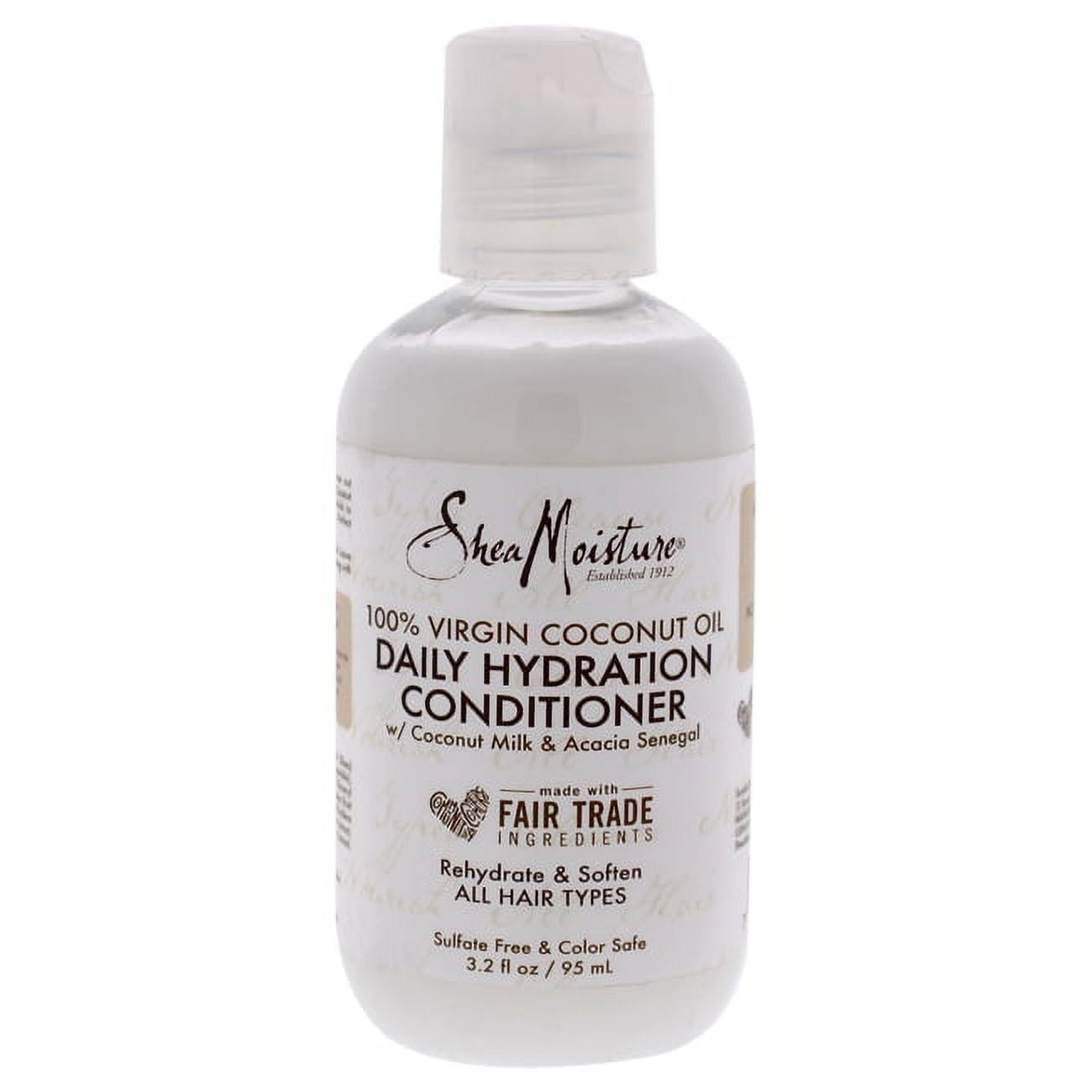 SHEA MOISTURE 100 Percent Virgin Coconut Oil Daily Hydration Conditioner for Unisex, 3.2 Ounce