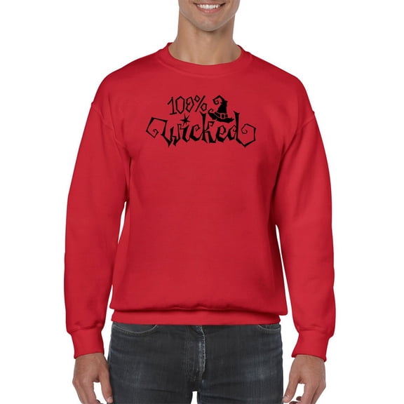 100 Percent Wicked Sweatshirt Men -Image by Shutterstock, Male Small