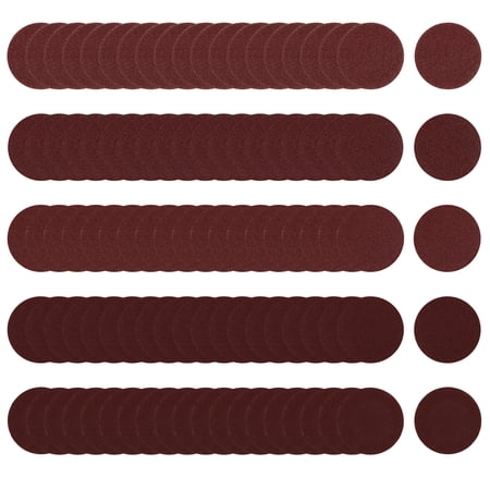 100-Piece 2" Hook and Loop Sanding Discs Pads 60 80 100 120 150 Grits