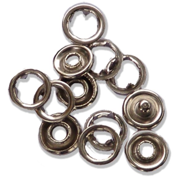 100-Piece 3/16" Snap Fastener Refills - 3/8" Outside Diameter