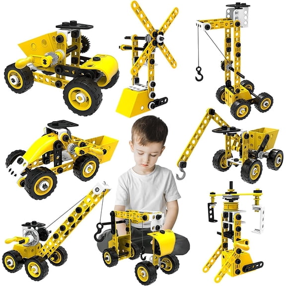 JLLOM 100-Piece DIY Learning Construction Toy Set, Educational Mechanical Engineering Gifts