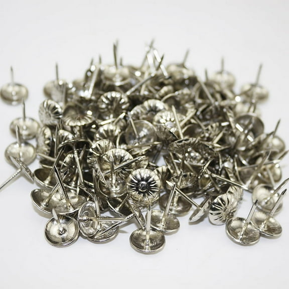 100-Piece Antique Upholstery Nails Set - Decorative Furniture Tacks Assortment Kit for Vintage Decor