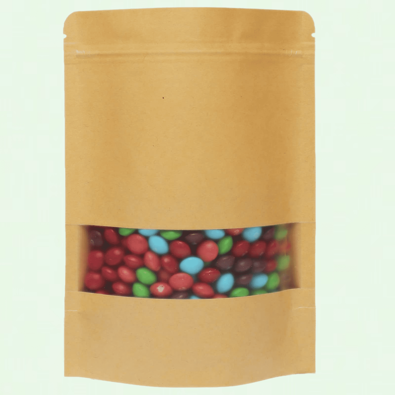 100-Piece Black Mylar Bags, 4 x 6 inches, Resealable Odor Resistant Bags with Clear Window, Food Storage