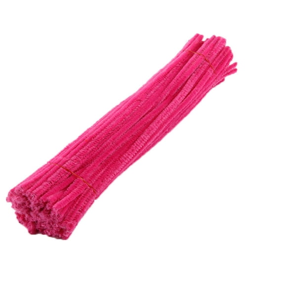 100-Piece Chenille Stems Set, Fuzzy Pipe Cleaners for DIY Art & Craft Projects, Thick Fluffy Sticks for Holiday Decorations & Kids Creative Activities
