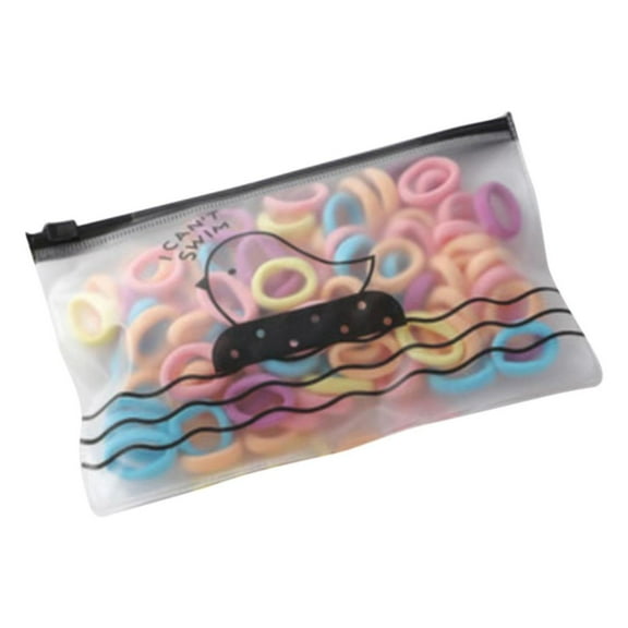 100 Piece Colorful Elastic Hair Ties Seamless Soft Ponytail Bands Stretchable No Crease Ropes For Girls Kids Baby Toddler Hair Accessories