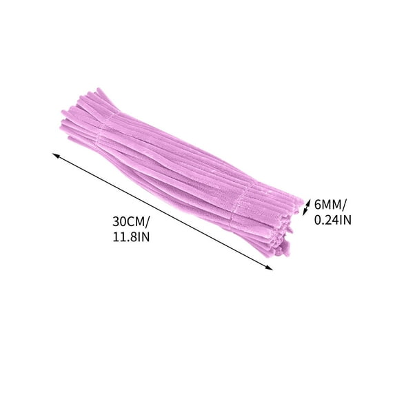 100-Piece Colorful Pipe Cleaners Set | 12-Inch DIY Craft Supplies for Kids & Adults | Assorted Colors, 6mm Diameter | Arts & Crafts, Decorations, Stems Projects