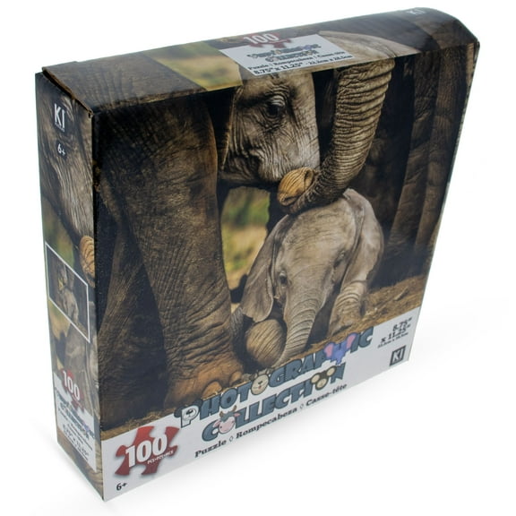 100 Piece Elephant Family Puzzle