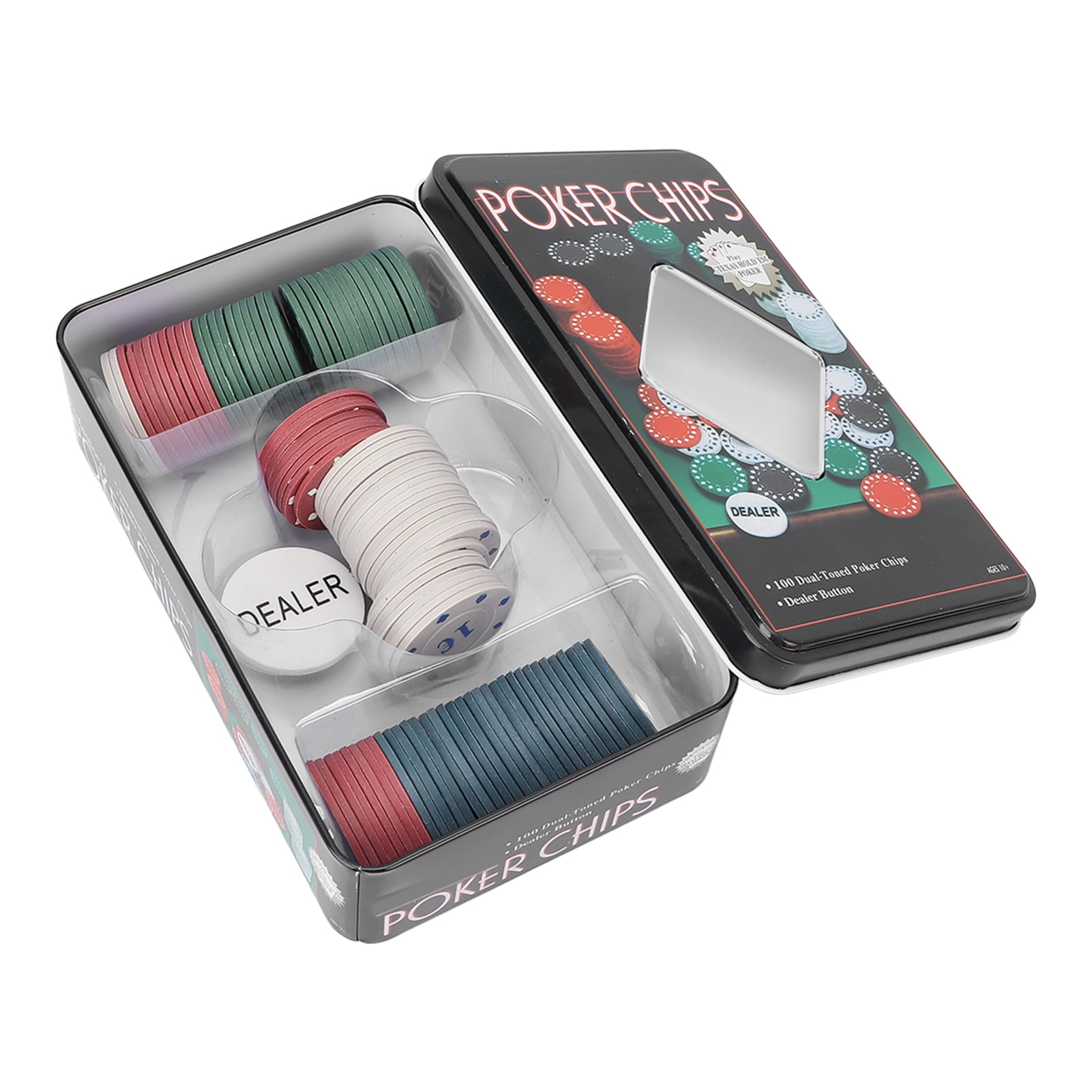 Poker Chip Case 100-Piece Poker Chip Tray - Transparent Acrylic Chip ...