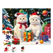 100 Piece Jigsaw Puzzle for Kids Age 4-8 Gift Family Time, Christmas Puzzle