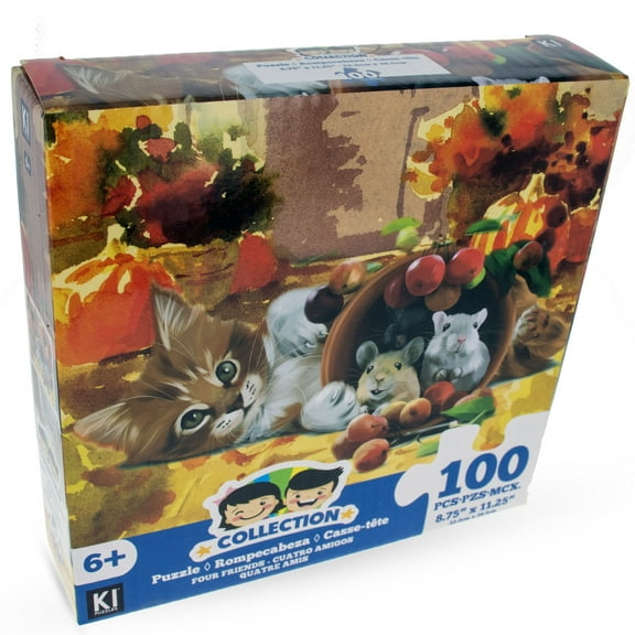 100 Piece Kitten with Mouse Puzzle