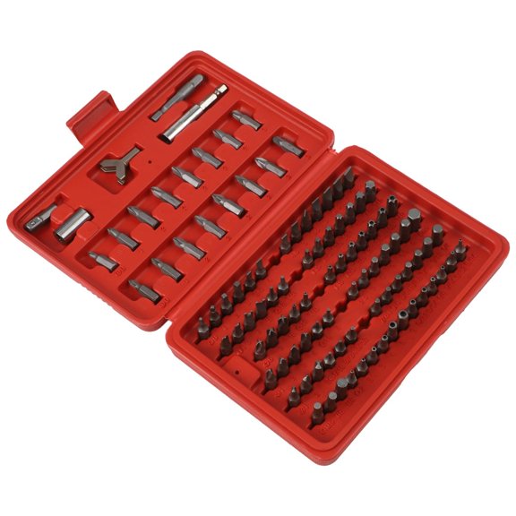 100-Piece Magnetic Screwdriver Bit Set Multi-Function Tool Kit with Hex Star Security Bits for Power Drills Hand Drivers