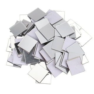 1464pcs Self-Adhesive Glass Mirror Mosaic tiles, EEEkit 5 x 5 mm Mini Square Real Glass Mirrors Mosaic Stickers Craft DIY Accessory for Home Wall