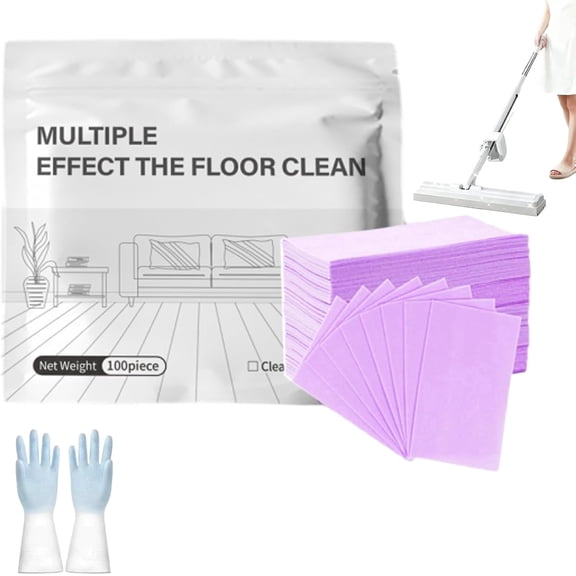 Multi-surface Floor Cleaning Tablets, Multi-surface Floor Cleaning Tablets, Multiple Effect the Floors Clean, Concentrated Cleaner for Hardwood, Tile, Laminate & More (Purple, 1bag)
