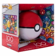 100 Piece Pokemon Puzzle with Pikachu, Eevee, Blastoise, Charizard & More - Includes Poke Ball Carrying Case