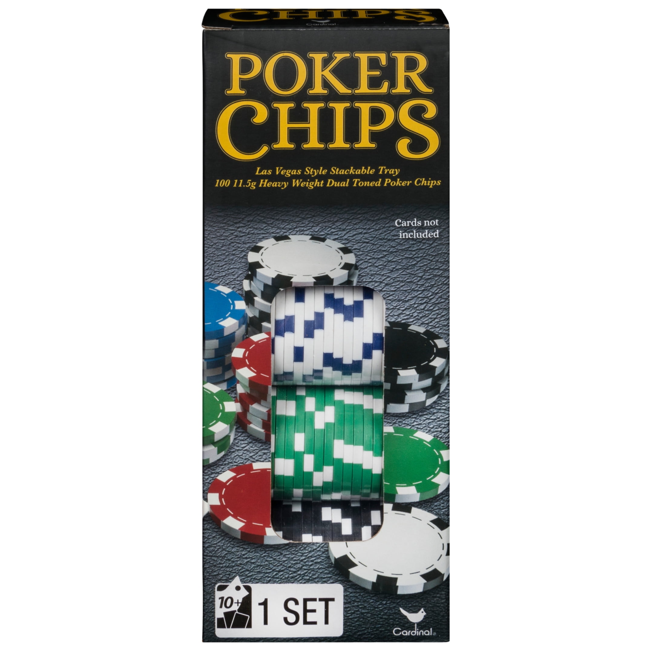 Spin Master Games, 100-Piece Poker Chip Set, Ages 10 and up