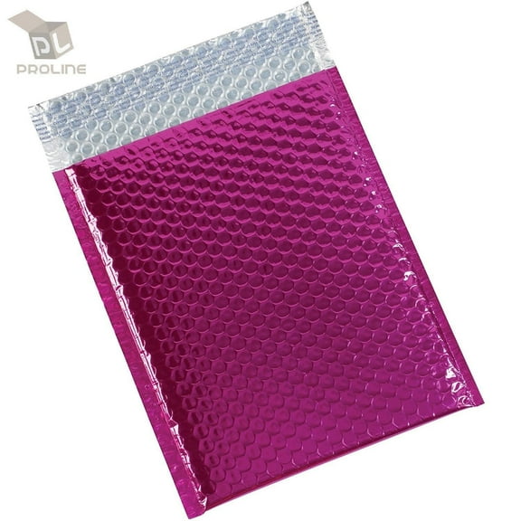 100 Piece Purple Metallic Bubble Mailers 10.5x15 NEW Padded Envelopes Extra Large