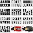 thumbnail image 1 of 100 Piece Reflective Mailbox Number Stickers, Self Adhesive Reflective Capital Letter Sticker, Number Decals Vinyl Mailbox Decals for Bin, Window, Door(3 Inch,Black), 1 of 8