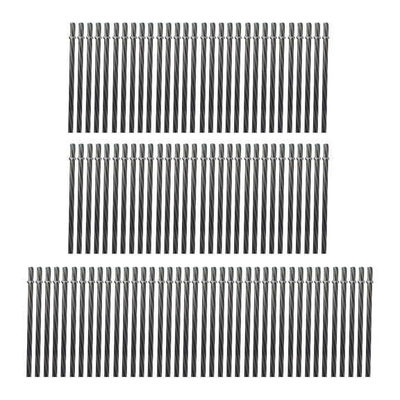 100 Piece Reusable Hard Plastic Straws Black White Stripe 9 Inch BPA-Free 0.28 Inch Diameter with 2 Brushes for Milk Juice Cocktail Party Decor