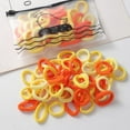 thumbnail image 1 of 100 Piece Seamless Elastic Hair Ties Set Soft Stretchable Ponytail Holders Fashion Ropes For Girls Kids And Toddlers No Damage Accessories, 1 of 2