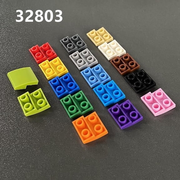 100-Piece Set of Solid-Color Small Building Blocks  Educational Assembly Toy, DIY Small-Particle Technic-Style Blocks