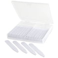 thumbnail image 1 of 100-Piece Set of Sturdy Collar Stays (2.5") for Men's Dress Shirts in Portable Case, 1 of 6
