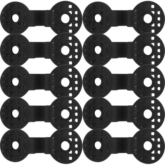 100 Piece Shade Cloth Plastic Clips Round Plastic Black Clips for Sun Shade Net, Anti Bird Netting, Garden Netting, Shade Netting, Shade Fabric Accessories