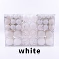 thumbnail image 1 of 100pcs Shatterproof Christmas Balls - Plastic Ornaments for Christmas Tree Decoration, Party Festivities, White, 1 of 4